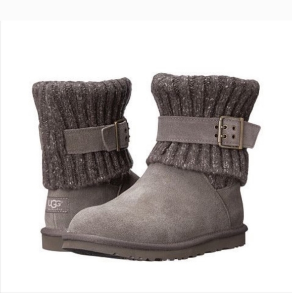 UGG Shoes - Ugg Cambridge Suede Leather Boot SN 1006013 Cardigan Cuff Size 7 NWT #686